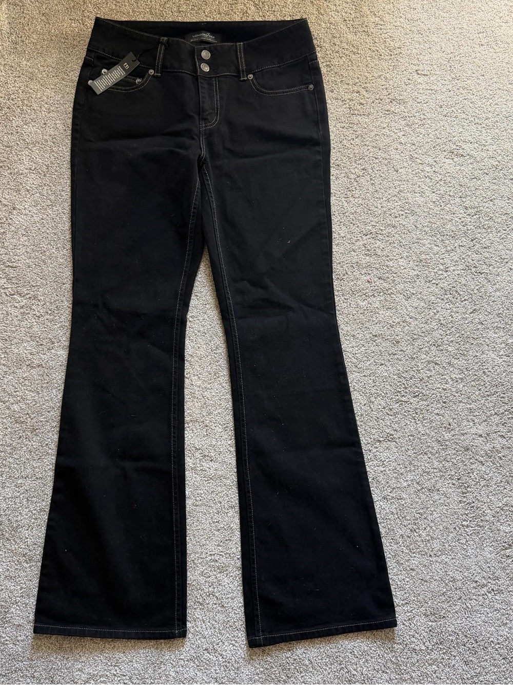 Y2K Women’s London‎ Fog  Low Rise Flare Jeans Black Size 8